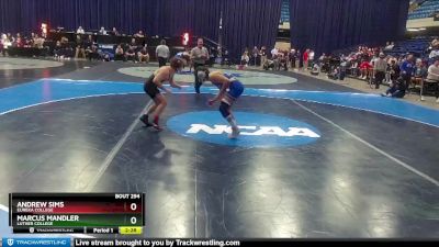 165 lbs Cons. Semi - Andrew Sims, Eureka College vs Marcus Mandler, Luther College