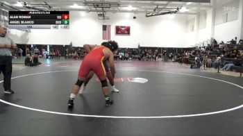 285 lbs Quarters & 1st Wb (16 Team) - Alan Roman, Fresno City College vs Angel Blanco, Skyline College