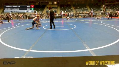 95 lbs 3rd Place - Leonidas Murillo, American Dream Wrestling Club vs Asher Procunier, Michigan Premier Wrestling Club