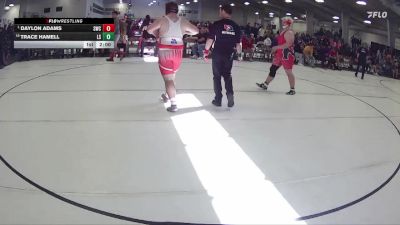 288 lbs Champ. Round 1 - Daylon Adams, Scottsbluff Wrestling Club vs Trace Hamell, Lincoln Southwest