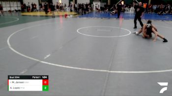 130-143 lbs Semifinal - Millie Jensen, Nebraska Wrestling Academy vs Adrianna Lopez, Pikes Peak Warriors