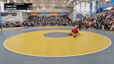 165 lbs Cons. Round 2 - Carson Tuer, Cape Henlopen H S vs Stanley Pete, Laurel H S