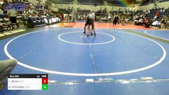 99 lbs Consolation - Leah Wynn, El Reno Wrestling Club vs Brailyn Schroeder, Kingfisher YellowJackets