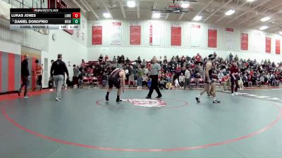 144 lbs Cons. Round 3 - Daniel Donofrio, West Geauga vs Lukas Jones, Lutheran West