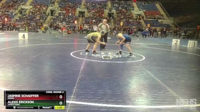 155 lbs Cons. Round 2 - Jasmine Schaeffer, Fargo vs Alexis Erickson, Jamestown