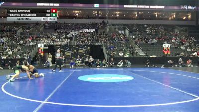 157 lbs Semifinal - Gabe Johnson, Central Okla. vs Easton Worachek, Wis.-Parkside