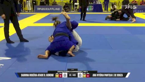 Ana Vitória Pantoja F. De Souza vs Sabrina Rogéria Ataide B. Gondim 2026 World Jiu-Jitsu IBJJF Championship