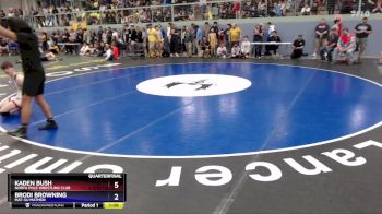 144 lbs Quarterfinal - Brodi Browning, Mat-Su Matmen vs Kaden Bush, North Pole Wrestling Club