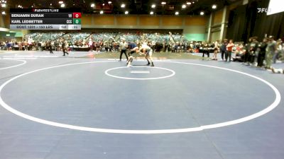 150 lbs Consi Of 32 #2 - Benjamin Duran, Volcano Vista vs Karl Ledbetter, Corner Canyon