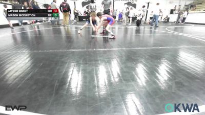 64-67 lbs 3rd Place - Jayden Brant, Caney Valley Wrestling vs Mason McCuistion, Tiger Trained Wrestling