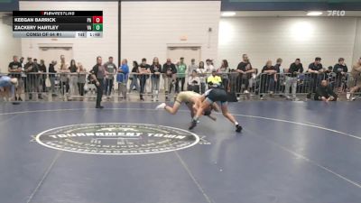 120 lbs Consi Of 64 #1 - Keegan Barrick, PA vs Zackery Hartley, VA