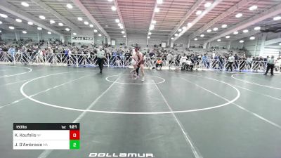 160 lbs Round Of 64 - Kosta Koufalis, NY vs Jayden D'Ambrosio, MA