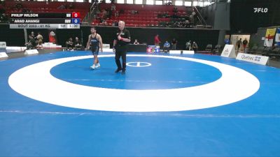 61 kg Cons. Semi - Philip Wilson, Matmen WC vs Arad Ahangi, Burnaby MTN WC
