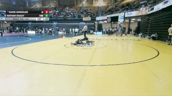 141 lbs Cons. Round 1 - Gavin Gonzalez, Schreiner Univsrity vs Nathan Bailey, Fort Hays Tech Northwest