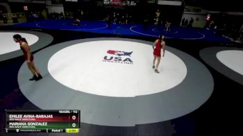 112 lbs Semifinal - Emilee Avina-Barajas, Red Wave Wrestling vs Mariana Gonzalez, Red Wave Wrestling