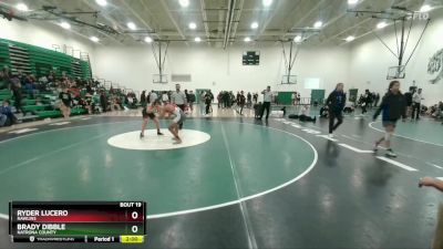 150E Round 1 - Ryder Lucero, Rawlins vs Brady Dibble, Natrona County