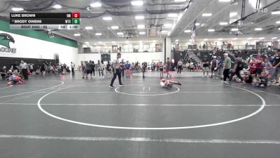 65 lbs 1st Place Match - Luke Brown, Open Mats vs Brody Owens, WTC