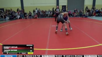 110 lbs Semifinal - Thomas Snyder, MN Elite vs Everett Zeitler, Aviators