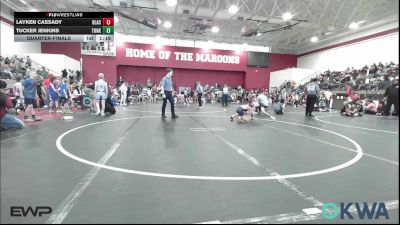 73 lbs Quarterfinal - Layken Cassady, Blackwell Wrestling Club vs Tucker Jenkins, Tonkawa Takedown Club