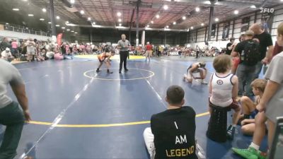 100 lbs Semis (4 Team) - Arlo Dye, NC LEGEND vs Geno Calvani, SOUTH AUGUSTA WRESTLING