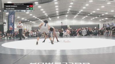 165 lbs Quarters - Allen Diaz, Great Plains Wrestling Academy vs David Daniels, Granite Wrestling Club