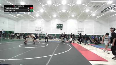 132 lbs Quarterfinal - Jake Allan, Villa Park vs Nathan Aguilar, Hillcrest