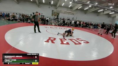 135 lbs Cons. Round 2 - Penny Myer, West Grand vs Rodriquez Abigail, Northfield