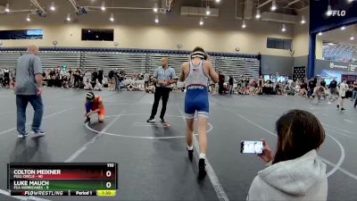 110 lbs Round 7 (8 Team) - Luke Mauch, FCA Hurricanes vs Colton Meixner, Full Circle