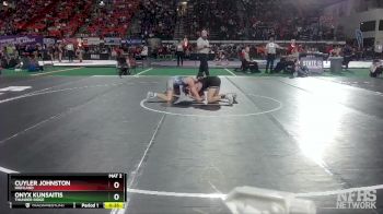 5A 132 lbs Cons. Round 2 - Onyx Kunsaitis, Thunder Ridge vs Cuyler Johnston, Highland