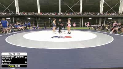 140 lbs Melodie Guzik-Upchurch, New Jersey vs Ila Bender, Oregon