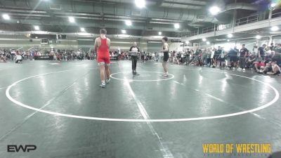 200 lbs Quarterfinal - Rosco Lewis, Shelton Wrestling Academy vs Jacob Heikes, Viking Wrestling Club (IA)