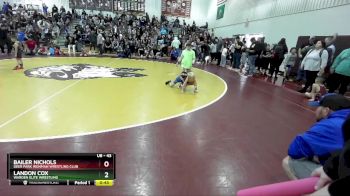 43 lbs Semifinal - Landon Cox, Warden Elite Wrestling vs Bailer Nichols, Deer Park Ironman Wrestling Club