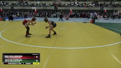 75 lbs Quarterfinal - Weston Everman, Outlaw Wrestling Club vs Max Wollersheim, Mosinee Youth Wrestling