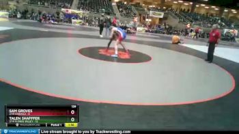 126 lbs Round 2 (4 Team) - Talen Shafffer, 2/1A Illinois Valley vs Sam Groves, 2/1A Coquille