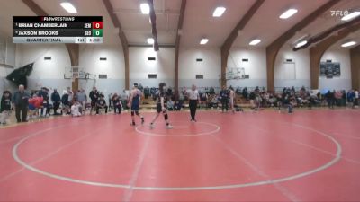 157 lbs Quarterfinal - Brian Chamberlain, Wyoming Seminary vs Jaxson Brooks, George School