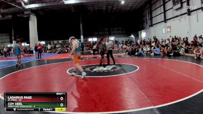 150 lbs Finals (2 Team) - Coy Deel, WRESTLING WAREHOUSE vs Ladarius Page, NC PRIDE