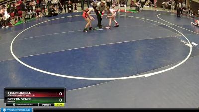 64 lbs Quarterfinal - Brextin Vence, Ravage vs Tyson Linnell, Stallions Wrestling Club