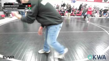 49 lbs Quarterfinal - Levan Big Hair, Wagoner Takedown Club vs Oliver Tipton, Wyandotte Youth Wrestling