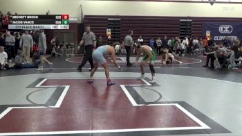 150 lbs 5th Place Match - Beckett Brock, Dubuque Senior vs Jacob Vance, Osage