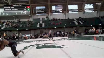 125 lbs Cons. Semi - Dedrick Navarro, Northwestern vs Anthony Isek, Indiana