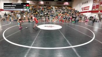 135 lbs Cons. Round 1 - Makinnen Heaps, Evanston vs Scarlet Frude, Lander Valley