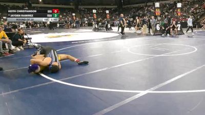 144 lbs Round Of 32 - Keith Christianson, Ukiah (NC) vs Jayden Ramirez, Frontier (CS)