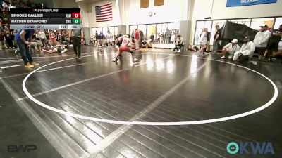 100 lbs Consi Of 4 - Brooks Gallier, Raw Wrestling Club vs Hayden Stanford, Salina Wrestling Club