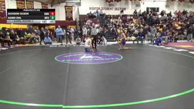 120 lbs Cons. Round 3 - Jackson Olson, Hononegah vs Aiden Ohl, Ontario