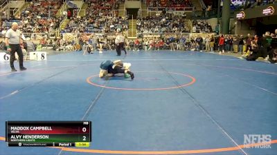 133 lbs Quarterfinal - Alvy Henderson, Northern Lights vs Maddox Campbell, Velva