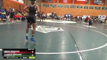 125 lbs Cons. Round 3 - Cameron Fernando, Moorpark College vs Abram Granados, Fresno City College