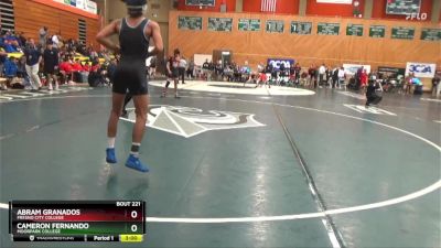 125 lbs Cons. Round 3 - Cameron Fernando, Moorpark College vs Abram Granados, Fresno City College