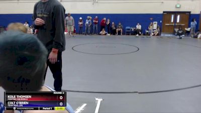 49 lbs Round 2 - Kole Thomsen, Fighting Squirrels vs Colt O`Brien, Team Real Life