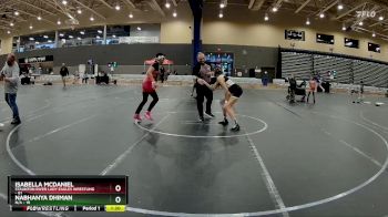 119 lbs Round 3 - Isabella Mcdaniel, Staunton River Lady Eagles Wrestling vs Nabhanya Dhiman, N/A