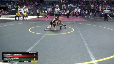 64 lbs Cons. Round 5 - Bennett Hoffberg, St. Charles WC vs Rocco Maheras, Vittum Cats WC